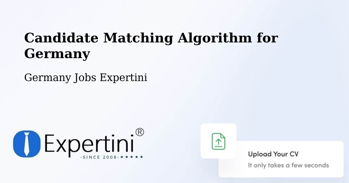 Candidate Matching Algorithm Overview – Roding - Germany Jobs Expertini