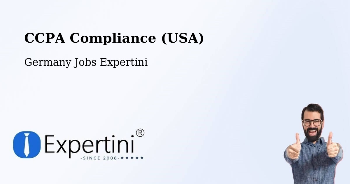 CCPA Privacy Rights & Compliance Notice – Roding - Germany Jobs Expertini